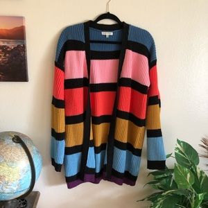 Bold Rainbow Cardigan